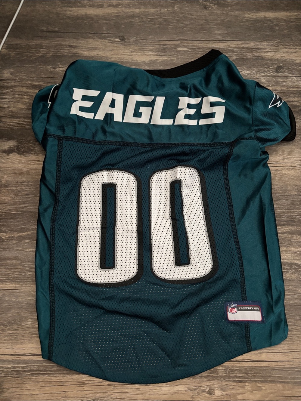 NFL Philadelphia Eagles Teal & White Dog Jersey